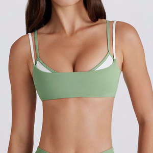 Soutien-gorge de sport sans couture rembourré pour femme, à fort impact, sexy, pour la gym et le fitness, style crop top, vente en gros sur mesure - Product Image 2