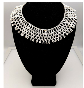 Diseño exclusivo para bodas, increíble collar de cuentas blancas, ideal para regalos de fiesta, collar de perlas. - Product Image 6