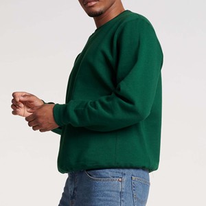 Custom <b>Men</b> Crewneck Sweatshirt 100% Cotton Winter Solid Digital Printed Embroidered Plain Dyed Eco-Friendly Breathable <b>Pullover</b> - Product Image 3