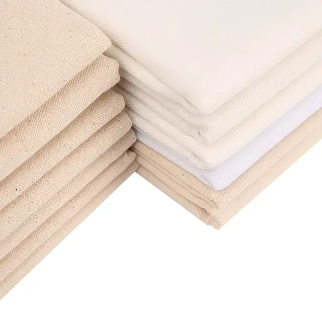 Tissu gris 100% coton tissé greige, fabricant de tissu blanc brut