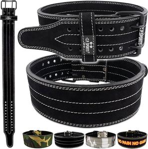 4 inch Leather GYM <b>Weight</b> Lifting Belt for Men and Women - Adjustable Exercise Equipment for a Better Gym and <b>Training</b> Workout - Product Image 5