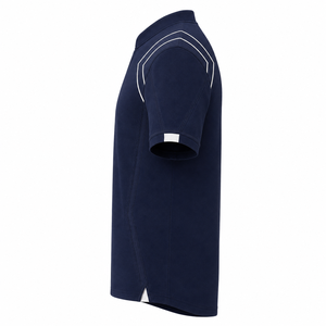 Camiseta de algodón de cuello redondo de dos tonos, personalizada, de peso pesado, para hombre, manga corta, estilo casual urbano, corte y confección, proveedor mayorista - Product Image 4