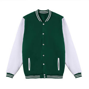 Chaqueta de Béisbol Letterman Personalizada al por Mayor para Hombre, Estilo Varsity Extra Grande con Exterior 100% Algodón Resistente al Viento, de Secado Rápido para Invierno - Product Image 1