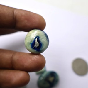 Cabujón de Afganita Azul Fuego de Alta Calidad, Lote a Precio Mayorista, Piedra de Cristal Pulida Hecha a Mano para Anillos, Colgantes y Fabricación de Joyas - Product Image 2