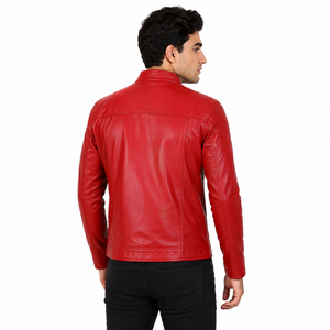 Veste en cuir classique pour homme offrant un confort doux, une qualité supérieure, une durabilité longue durée et un look raffiné pour un usage quotidien décontracté OEM - Product Image 2
