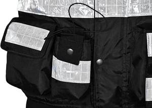 เสื้อแจ็คเก็ตกันน้ำสะท้อนแสง Hi Vis มาตรฐาน ANSI Class 1 พร้อมแขนเสื้อที่ถอดออกได้ สำหรับยูนิฟอร์มเจ้าหน้าที่รักษาความปลอดภัย ชุดทำงานฤดูหนาว - Product Image 4