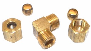 Raccord de tuyau carré en laiton, filetage NPT mâle, coude à 90 degrés pour l'alimentation en eau de la plomberie - Product Image 2