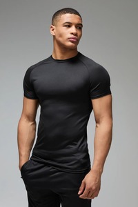 mens compression shirt short sleeve gym fitness athletic wear <b>tight</b> fit breathable quick dry stretch sports training wear - Product Image 6