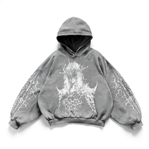 Eyre Sport Wear Factory – Sweat à capuche surdimensionné pour homme, 100 % coton, brodé, style streetwear, personnalisable - Product Image 1