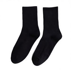 Chaussettes de sport en coton à motif cachemire tendance 2026 |   Tricoté antidérapant |   Cheville d'automne |   Noir et blanc |   Respirant et confortable - Product Image 1