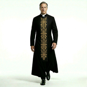 Túnica litúrgica personalizada para clérigos, bordada, de primera calidad, proveedor de ropa religiosa, túnica para clérigos - Product Image 1