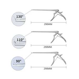 Juego de instrumentos quirúrgicos ortopédicos Kerrison Rongeur de acero inoxidable, rongeurs para huesos de 90, 110 y 130 grados. - Product Image 4