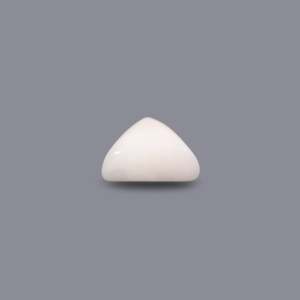 Natural White Coral Oval Cabochon 5.2 Carat Certified Wholesale Gemstone - Product Image 3