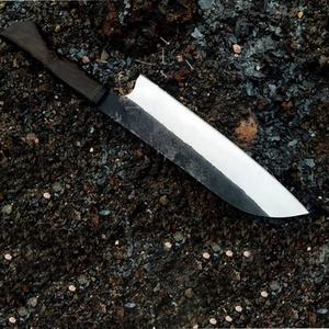 Cuchillo de Chef de Acero al Carbono de 13 Pulgadas Hecho a Mano por Ahmad Fabric con Funda de Cuero y Mango Elegante Personalizable - Product Image 5