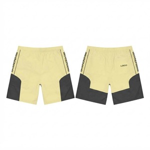 Shorts décontractés pour hommes ZAINI ZI-322 en polyester/nylon premium 110 GSM, séchage rapide, logo uni sur le devant, fermeture à cordon, taille mi-haute - Product Image 1