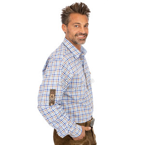 Chemise Traditionnelle Bavaroise pour Homme, Style Oktoberfest, Col Montant, Coton, Manches Longues, Formelle, Style Allemand Traditionnel, Respirante pour l'Été - Product Image 4