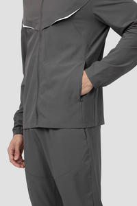 Conjuntos Deportivos Personalizados para Hombre, Trajes de Entrenamiento con Cierre, Pantalones Deportivos, Chaqueta Cortavientos de Poliéster, Traje Cortavientos de Nailon - Product Image 2