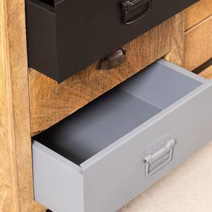 Buffet en bois de manguier massif Vandana Vento Maxima avec tiroirs et rangement industriel - Product Image 6