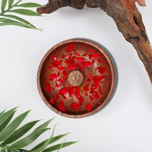 Best Indian Wood Arts Wooden <b>Incense</b> <b>Stick</b> <b>Holder</b> Agarbatti Stand with Ash Catcher Handcrafted Set of 2 - Product Image 6