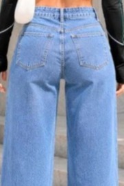 Womens Mid-rise <b>Boot</b> Cut Vintage Eco-Friendly Denim Jeans Knee-Length Regular Fit - Product Image 6