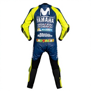 Traje de Carreras MotoCP de Cuero de Canguro/Vaca, Hecho a Medida por Ramaha, con Triple Costura, Profesional, de Una Pieza - Product Image 2