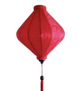 Lanterne en soie vietnamienne, lanterne artistique en tissu, faite à la main, pour un mariage élégant, un événement, la maison, l'hôtel, le restaurant, style ambiance. - Product Image 1