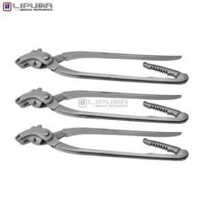 Medic Instrument 3 Pcs Serra Emasculators 35.5cm with Ratchet Stainless Steel <b>Castration</b> <b>Tool</b> for Cattle Horses & Livestock - Product Image 2