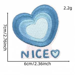 Eco Friendly Fully Embroidered Iron On Patch Custom Personalized Logo Badge Non Woven Felt Clothing Decoration OEM Factory - Product Image 1