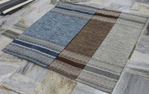 Tapis fait main 100% coton |   Tapis d'appoint bohème tissé à la main en tissage plat |   Tapis de sol en coton lavable sur mesure pour salon et chambre à coucher - Product Image 6