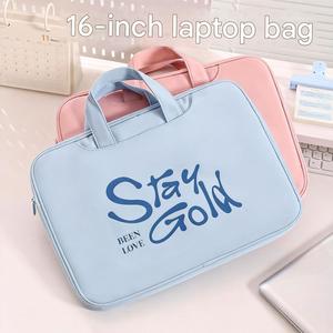 <span class=keywords><strong>16</strong></span>-дюймовый повседневный чехол для ноутбука из мягкой ткани, портативная сумка для путешествий, полиэстеровый чехол для компьютера с ручкой - Product Image 6