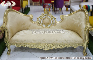 Sofá indio Maharani para boda, sofá de boda tradicional indio para novia y novio, asiento de amor para escenario de boda para novia y novio - Product Image 2