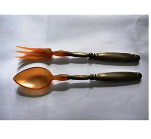 Ustensiles à salade faits à la main, écologiques, compatibles lave-vaisselle, pour la cuisine à domicile, fabriqués en Inde - Product Image 6