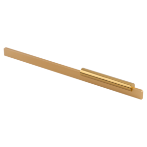 Aluminum Long <b>Cabinet</b> Handle Ostrich Dual Tone Bar Pull Silk Black Silk <b>Gold</b> PVD <b>Gold</b> Rose <b>Gold</b> Wardrobe Door Handle - Product Image 4