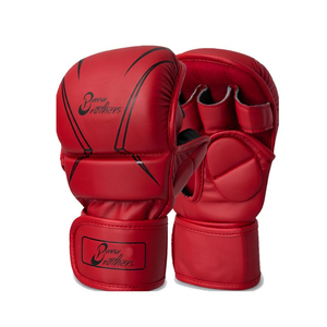Guantes de MMA Hechos a Medida en Fábrica, % Cuero Original, Agarre Profesional, Guantes de Boxeo con Cordones - Product Image 2