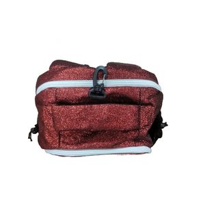 Sac à dos souple rouge métallisé avec fermeture éclair, unisexe, usage quotidien, style tendance, doublure en polyester imperméable - Product Image 6
