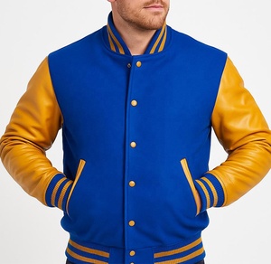 Chaqueta Varsity de lona 100% lana para hombre y mujer, personalizada con bordado, de invierno, talla grande, inspirada en equipos de béisbol - Product Image 2