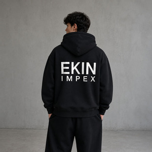 เสื้อฮู้ดดี้ผู้ชายไซส์ใหญ่ ผ้าฟลีซหนานุ่ม คุณภาพสูง 400 กรัม ผ้าฝ้าย 100%  พร้อมซิป  รับสกรีนโลโก้ตามสั่ง - Product Image 4