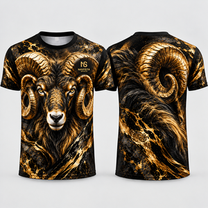 T-shirt pour homme 100% polyester à séchage rapide, impression par sublimation de haute qualité, logo personnalisé, style décontracté, t-shirt de sport pas cher NAVISTA - Product Image 1