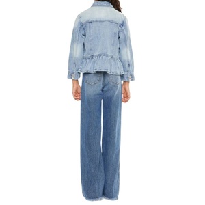 เสื้อแจ็กเก็ตและกางเกงผ้ายีนส์สำหรับเด็กชุดเสื้อแจ็กเก็ตยีนส์สำหรับเด็กผู้หญิง2 in 1สุดหรูซักเบาทันสมัยสำหรับ2026 - Product Image 6