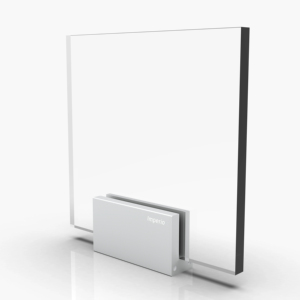 Sistema de Barandillas de Vidrio de Diseño IMPERIO SEMI MINI con Base de Aluminio Resistente para Balcones, Escaleras y Terrazas - Product Image 1