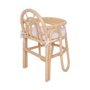 Chaise de poupée rustique en rotin naturel 100% fait main, chaise de salle à manger en rotin de haute qualité pour enfants, prix de gros du Vietnam - Product Image 2