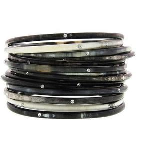 Brazalete de cuerno de búfalo de alta calidad y diseño moderno, pulido, para niñas y mujeres, con opción de personalizar el tamaño y el diseño. - Product Image 5