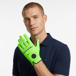 Gants de golf en cuir véritable personnalisés de haute qualité, antidérapants, avec fermeture amovible et logo personnalisé pour les gants de sport - Product Image 2