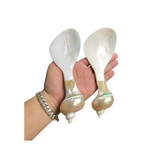 Mother-of-pearl Rice Paddle Spoon Elegant Mother of Pearl Flatware Set <b>Shell</b> Caviar & Sugar Spoons High-end Restaurant Supplies - Product Image 1