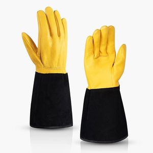 Guantes de Piel de Ciervo de Grano Completo para Hombre y Mujer, Extra Suaves y con Protección para las Manos, Diseño Ergonómico 3D - Product Image 6