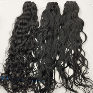 CABELLO VIRGEN ONDULADO SIN PROCESAR CON CUTÍCULAS ALINEADAS PLUS 13 por 6 TRAMAS DE CABELLO ONDULADO CON ENCAJE FRONTAL TRANSPARENTE - Product Image 5