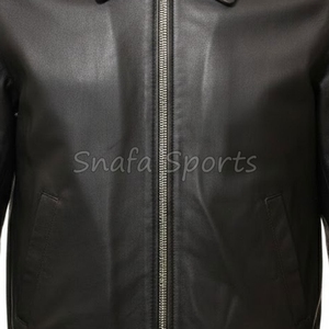 Chaqueta de Cuero Genuino Original para Hombre, Chaqueta de Cuero Clásica y Moderna, Chaqueta de Motociclista Impermeable - Product Image 3