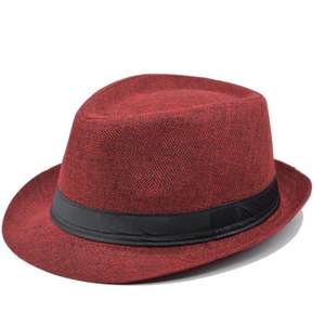 Chapeau Fedora en polyester tendance pour femmes et hommes, style classique, décontracté, à large bord, chapeau jazz - Product Image 6