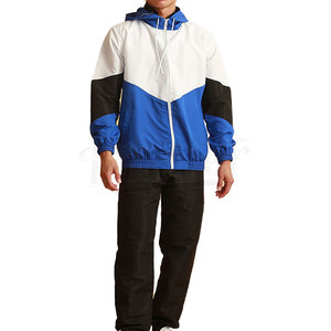 Custom Training Jogging Wear <b>Wind</b> <b>Breaker</b> Jacket and Sweatpants Zip up Custom Logo Windbreaker Nylon Tracksuits for Men's - Product Image 1