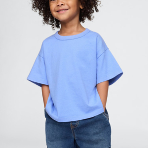 Camisetas Holgadas de Estilo Urbano Hip Hop, 240g, 100% Fibra de Bambú Ecológica, Estampadas con Serigrafía, Teñidas en Color Liso, Personalizadas para Niños - Product Image 6